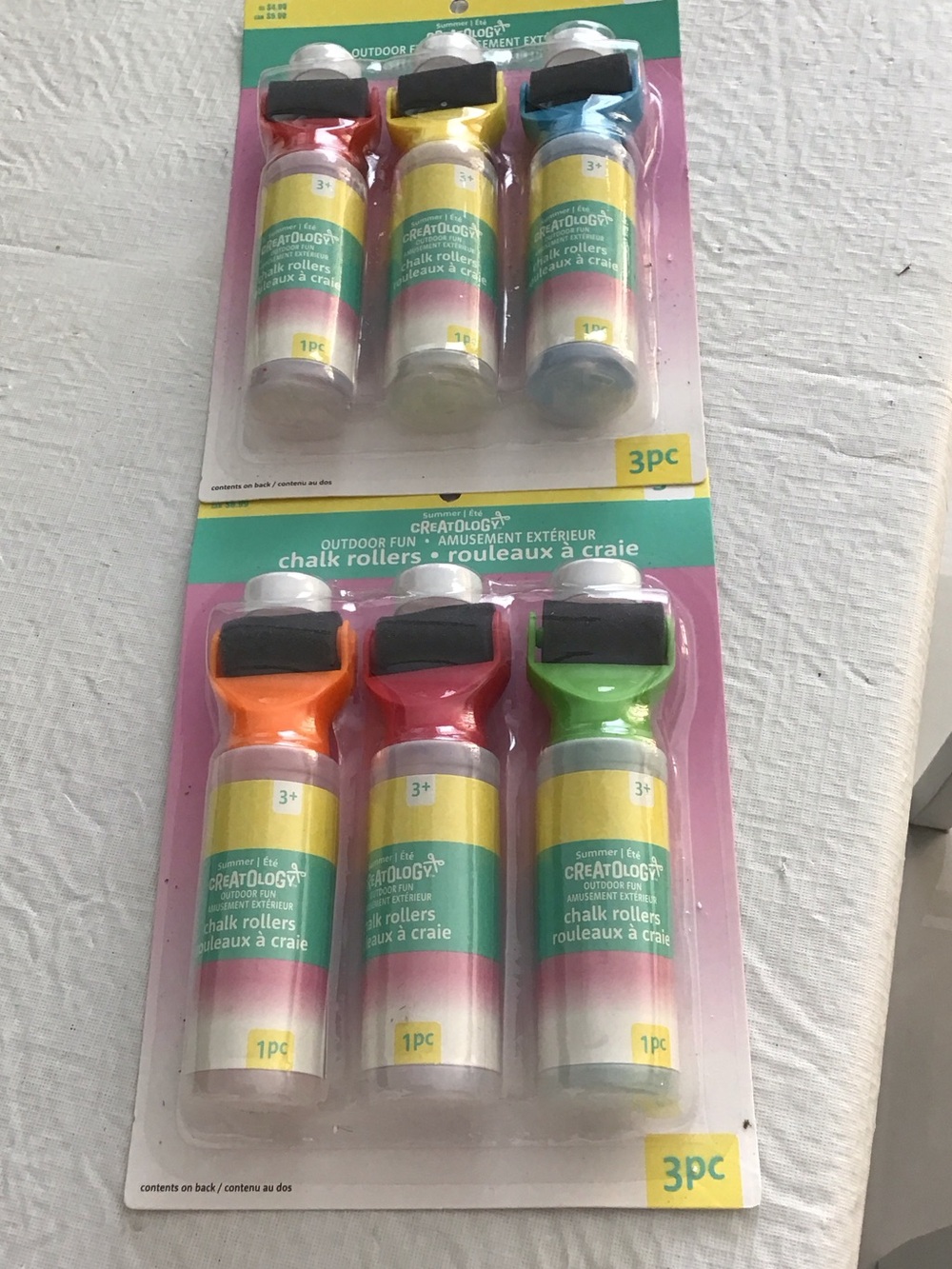 Creatology Chalk Roller Sets- Orange, Red, Green , & blue 6 pc.   ##